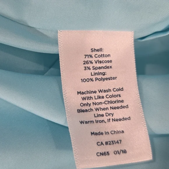 Talbots Pineapple Print Pleated Skirt Fit & Flare Teal Yellow Tropical size 12P - Picture 9 of 9